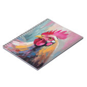 Kippenportret moderne Abstracte kunst Notitieboek (Linkerzijde)