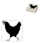 Kippenpostzegel Rubberstempel (Gestempeld)