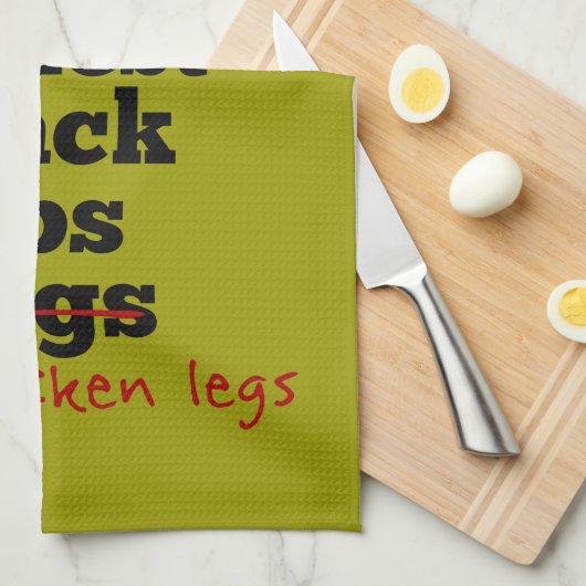 Kippenpoten body building theedoek (Quarter Fold)