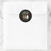 Kippenpuzzel om verschillen te omarmen Autisme bew Ronde Sticker (Tas)