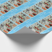  kippenrassen Patroon Verjaardag Cadeaupapier (Hoek)