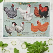  kippenrassen  theedoek (Gevouwen)