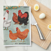  kippenrassen  theedoek (Quarter Fold)