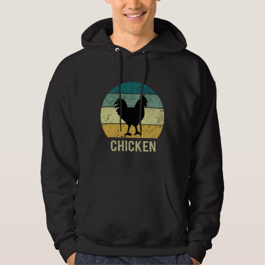  kippenretro Fo Hoodie (Voorkant)