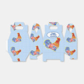 Kippenroestbakken Birthday naam Bedankdoosjes (Uitgevouwen)