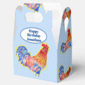 Kippenroestbakken Birthday naam Bedankdoosjes (Geopend)