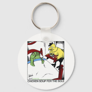 Kippensoep 4 Zielige Grappige Vis/Kip Cadeaus T-sh Sleutelhanger