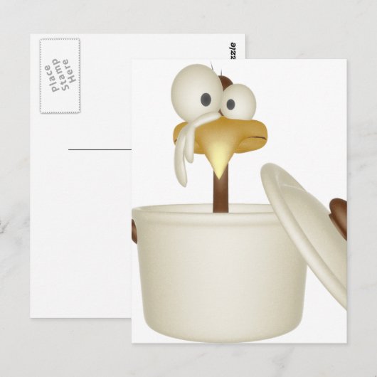 kippensoep in Briefkaart (Voorkant / Achterkant)