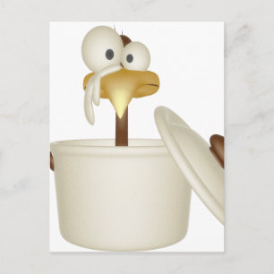 kippensoep in Briefkaart