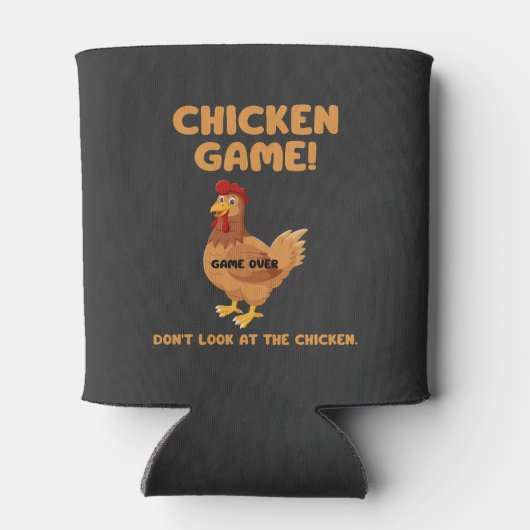 Kippenspel Kijk niet naar de kip Blikjeskoeler (Achterkant)