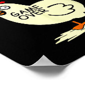 Kippenspel kijk niet naar kip poster (Hoek)