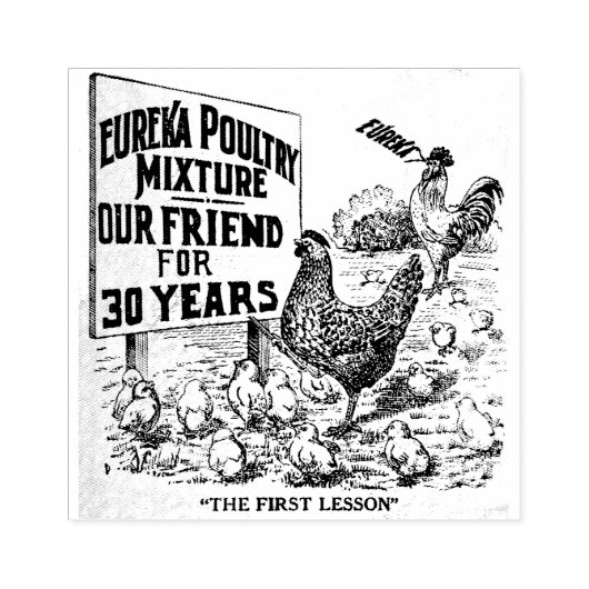 kippenstempel rubberstempel (Afrduk)