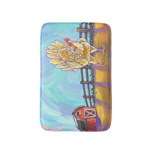 Kippenstift en Accessoires Badmat (Voorkant Verticaal)