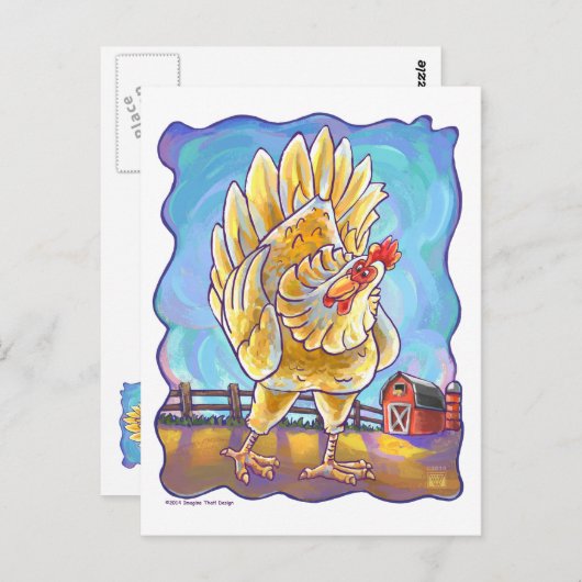 Kippenstift en Accessoires Briefkaart (Voorkant / Achterkant)