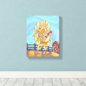 Kippenstift en Accessoires Canvas Afdruk (Insitu (Houten vloer))