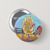 Kippenstift en Accessoires Ronde Button 5,7 Cm (Voorkant /achterkant)