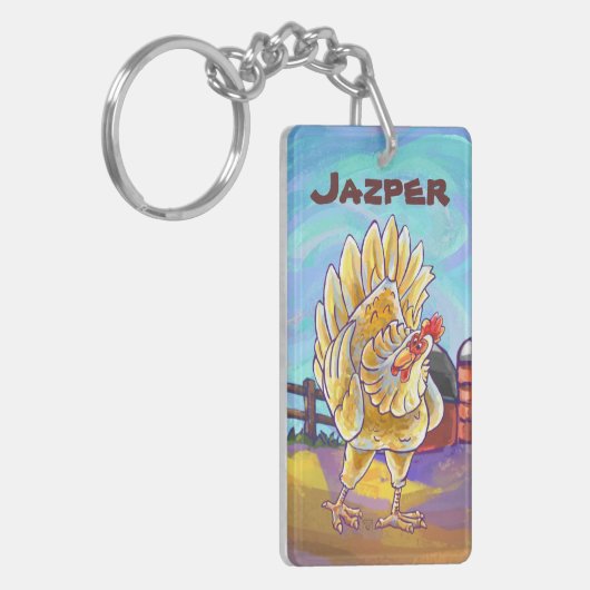 Kippenstift en Accessoires Sleutelhanger (Voorkant Links)