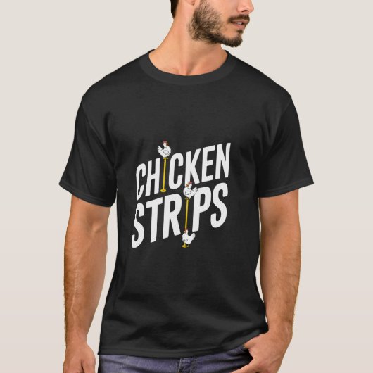 Kippenstrips Grappige Dansende Kip T-shirt (Voorkant)