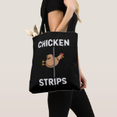 Kippenstrips Pun Grappige Grappen Sarcasme Leven  Tote Bag (Dichtbij)