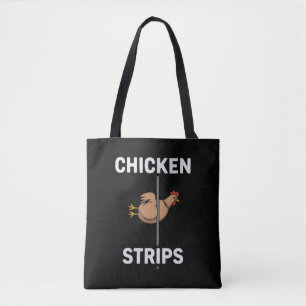 Kippenstrips Pun Grappige Grappen Sarcastisch Leve Tote Bag
