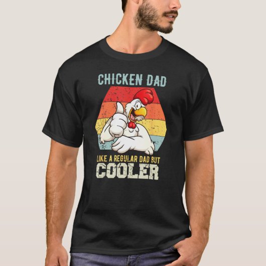 Kippenvader Als Een Gewone Vader Pluimveehouder Pl T-shirt (Voorkant)