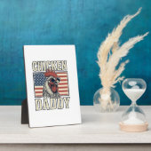Kippenvader Antieke Haan Patriottisch Fotoplaat (Zijkant)