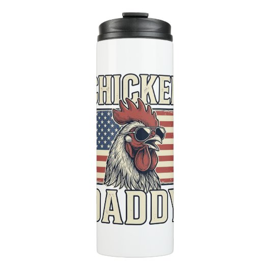 Kippenvader Antieke Haan Patriottisch Thermosbeker (Voorkant)