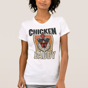 Kippenvader grappige haan vintage vector shirt_1 t-shirt