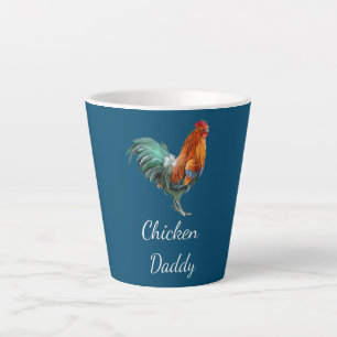 Kippenvader Grappige Kippenboer Kip Daddy Latte Mok