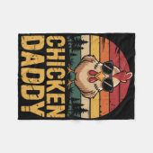 Kippenvader Grappige Pluimveehouderij Vader Die Ki Fleece Deken (Voorkant (Horizontaal))