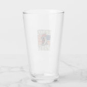 Kippenvader Vintage Haan Patriottisch Glas (Achterkant)