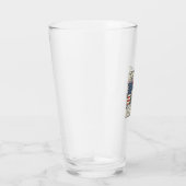 Kippenvader Vintage Haan Patriottisch Glas (Rechts)