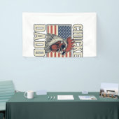 Kippenvader Vintage Haan Patriottisch Spandoek (Beurs)