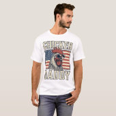 Kippenvader Vintage Haan Patriottisch T-shirt (Voorkant volledig)