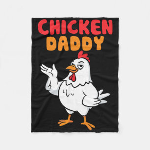 Kippenvader Vintage Pluimveeboer Funny Fathers Fleece Deken