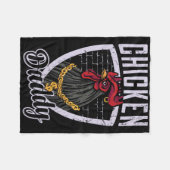 Kippenvader Vintage Pluimveeboer Grappige Vaders Fleece Deken (Voorkant (Horizontaal))