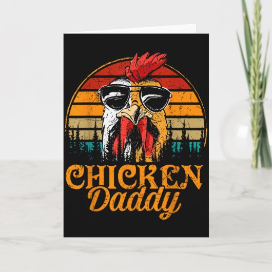 Kippenvader Vintage Ultry Boer Grappige Vaderdag Kaart (Voorkant)