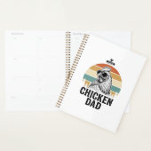 Kippenvader Vintage Zonsondergang Grappige Kippenl Planner (Display)