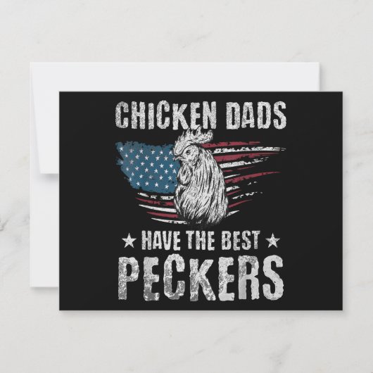 Kippenvaders hebben de beste pikkers ooit grappige save the date (Voorkant)