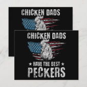 Kippenvaders hebben de beste pikkers ooit grappige save the date (Voorkant / Achterkant)