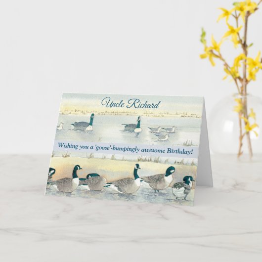 Kippenvel-achtig Geweldige Oom Leuke Verjaardagska Kaart (Gele Bloem)