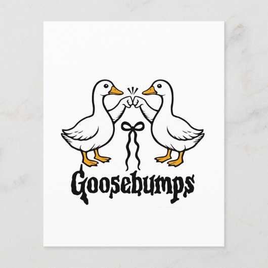 Kippenvel Domme Gans Grappige Beste Vrienden Flyer (Voorkant)