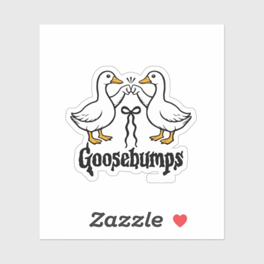 Kippenvel Domme Gans Grappige Beste Vrienden  Sticker (Vel)
