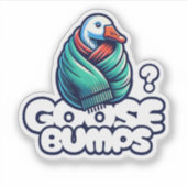 Kippenvel Funny Goose Sticker (Voorkant)