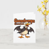 Kippenvel Gegarandeerd Grappige Halloween Kaart (Gele Bloem)