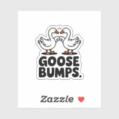Kippenvel Grappige Gans Vuistbumper Vinyl Sticker (Vel)