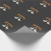 Kippenvel Halloween Heks Ganzen Vectorontwerp Cadeaupapier (Hoek)