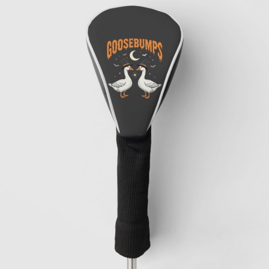 Kippenvel Halloween Heks Ganzen Vectorontwerp Golfheadcover (Voorkant)