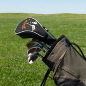 Kippenvel Halloween Heks Ganzen Vectorontwerp Golfheadcover (Insitu)