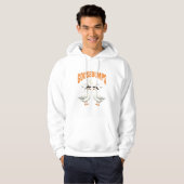 Kippenvel Halloween Heks Ganzen Vectorontwerp Hoodie (Voorkant volledig)
